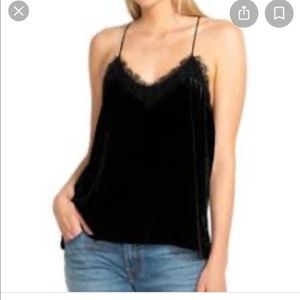 Johnny Was XL black velvet cami-great condition